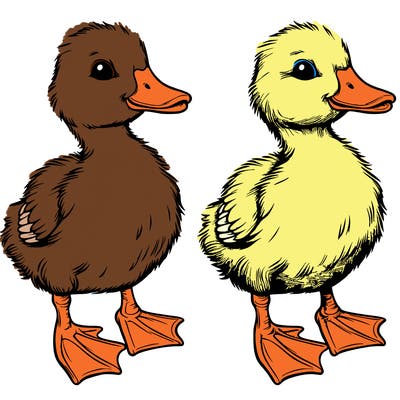 realistic duckling