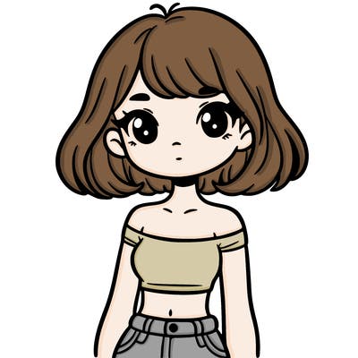 girl in a cute crop top