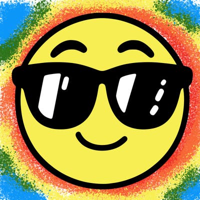 emoji with sunglasses