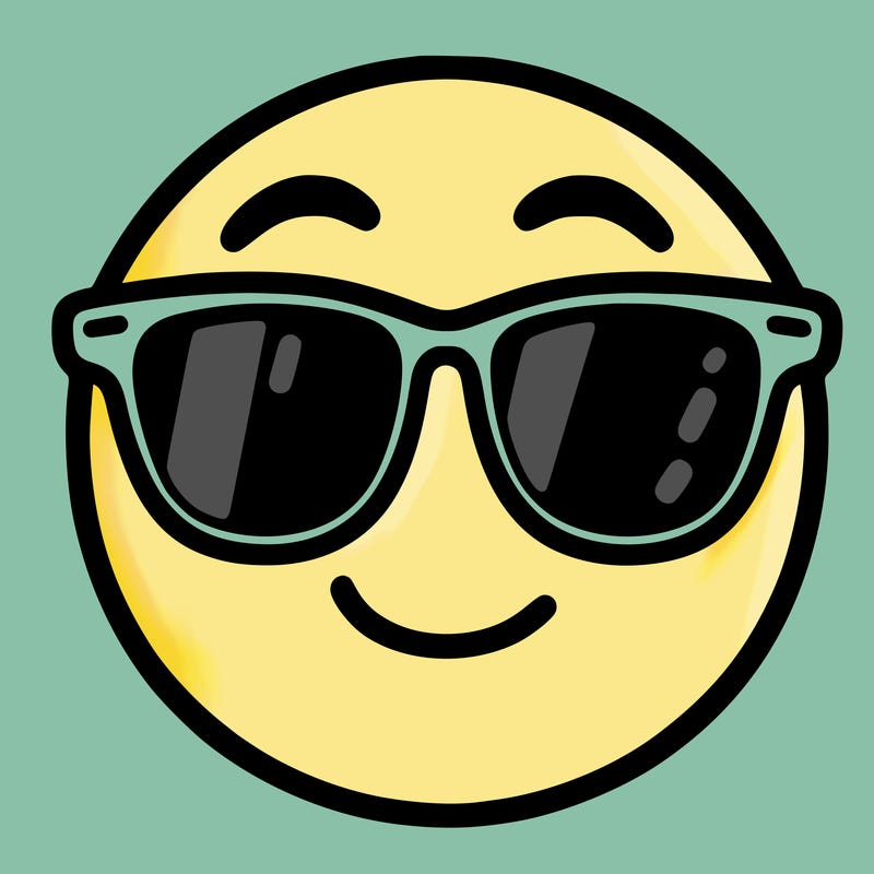 emoji with sunglasses
