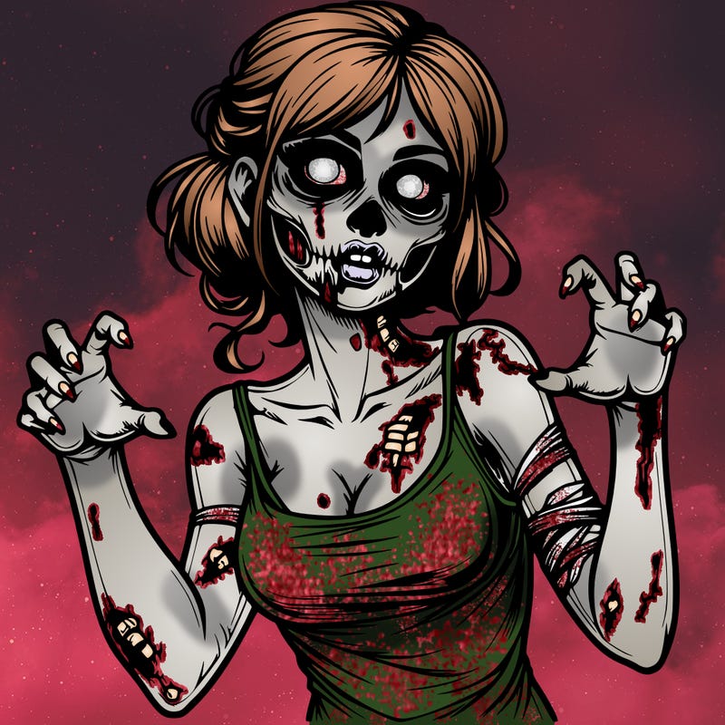 realistic zombie girl