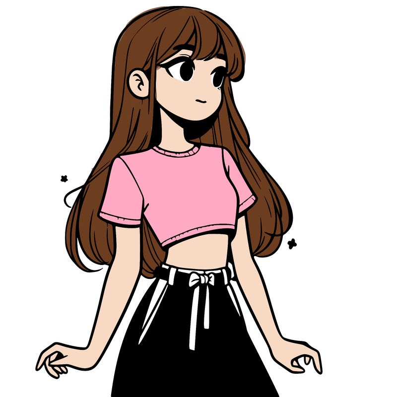 girl in a cute crop top