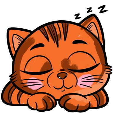 sleepy cat