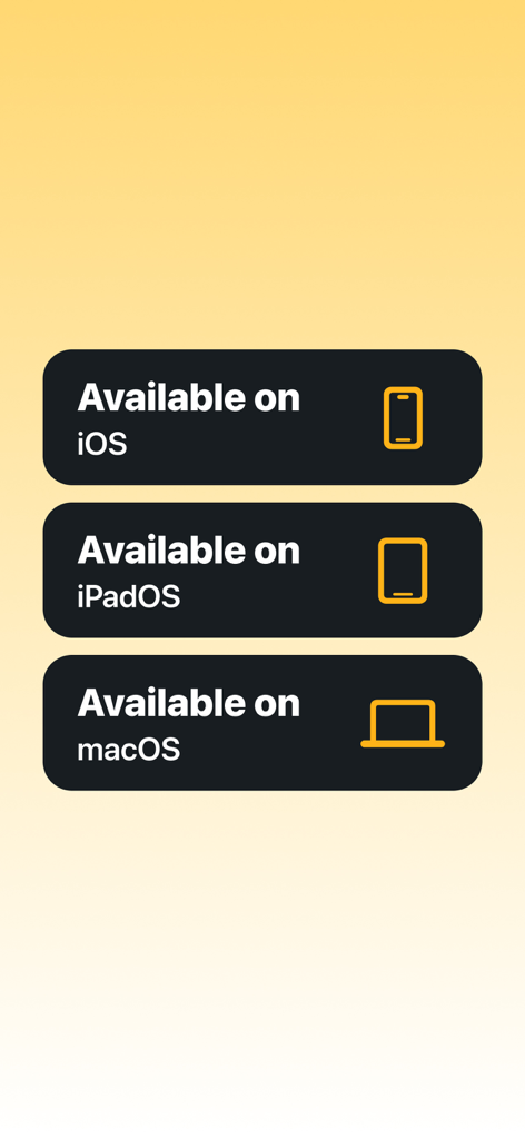 Disponibilidade do aplicativo Solid Diary para iPhone, iPad e Mac