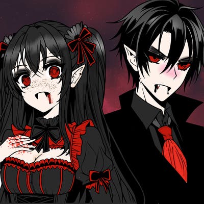 anime vampire couple