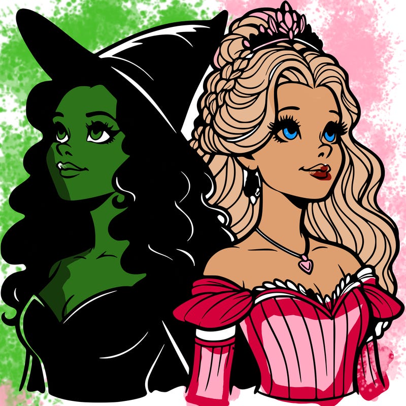 'elphaba and glinda (realistic)