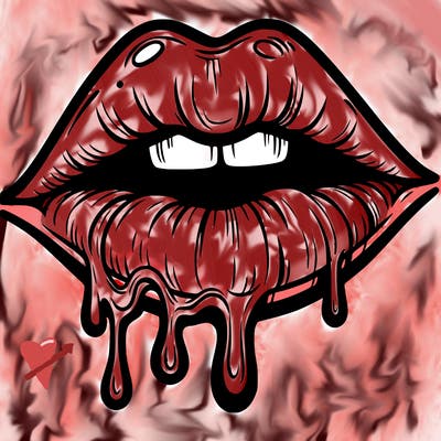 lips that look realistic and drip