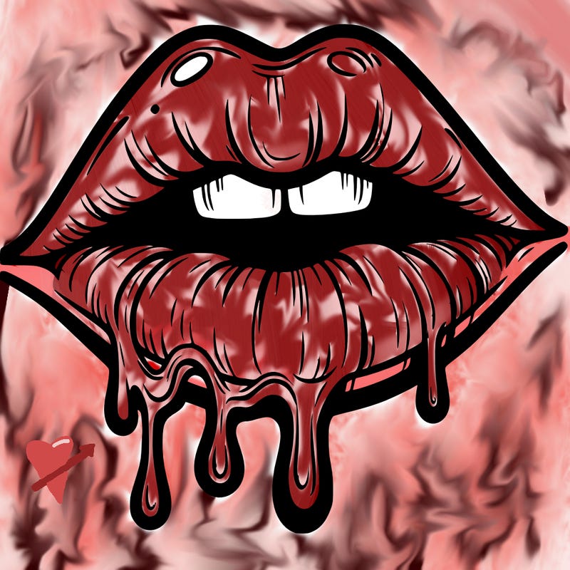 lips that look realistic and drip