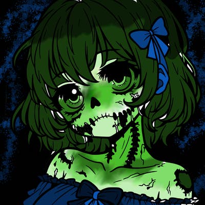anime - zombie girl