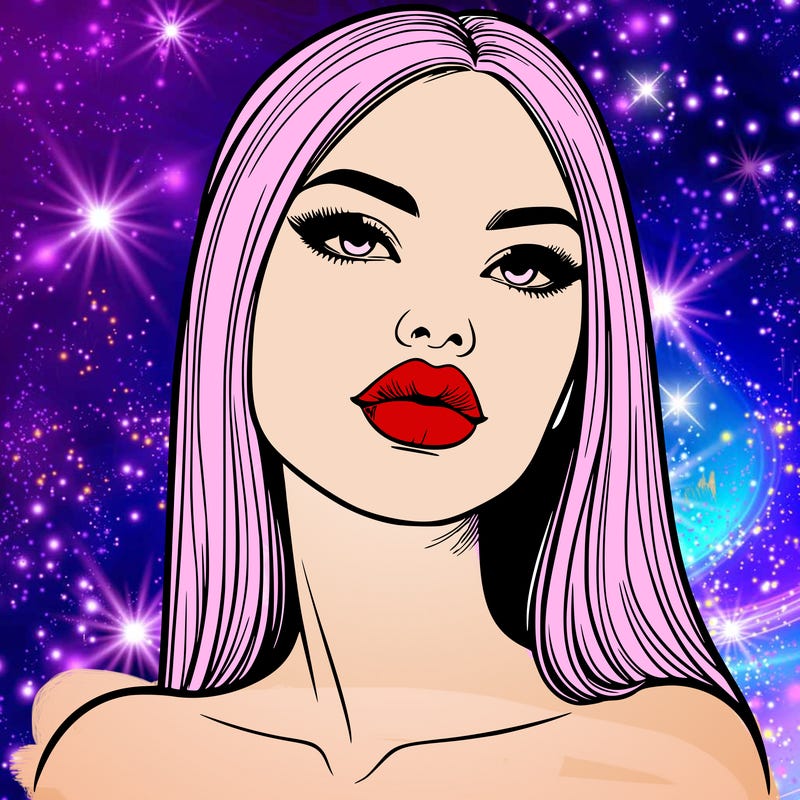 realistic woman with full lips