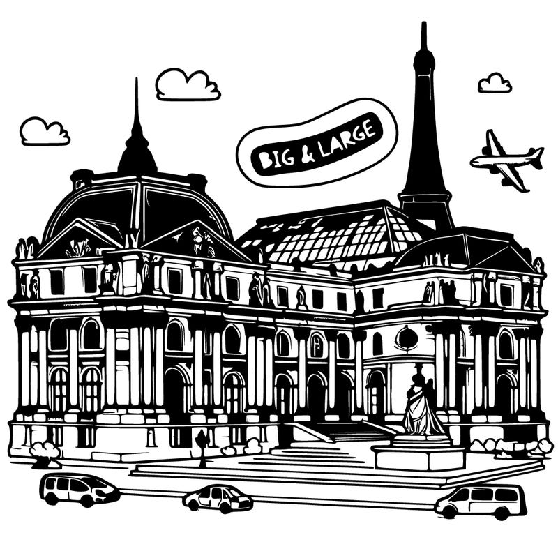 big and large museum in paris