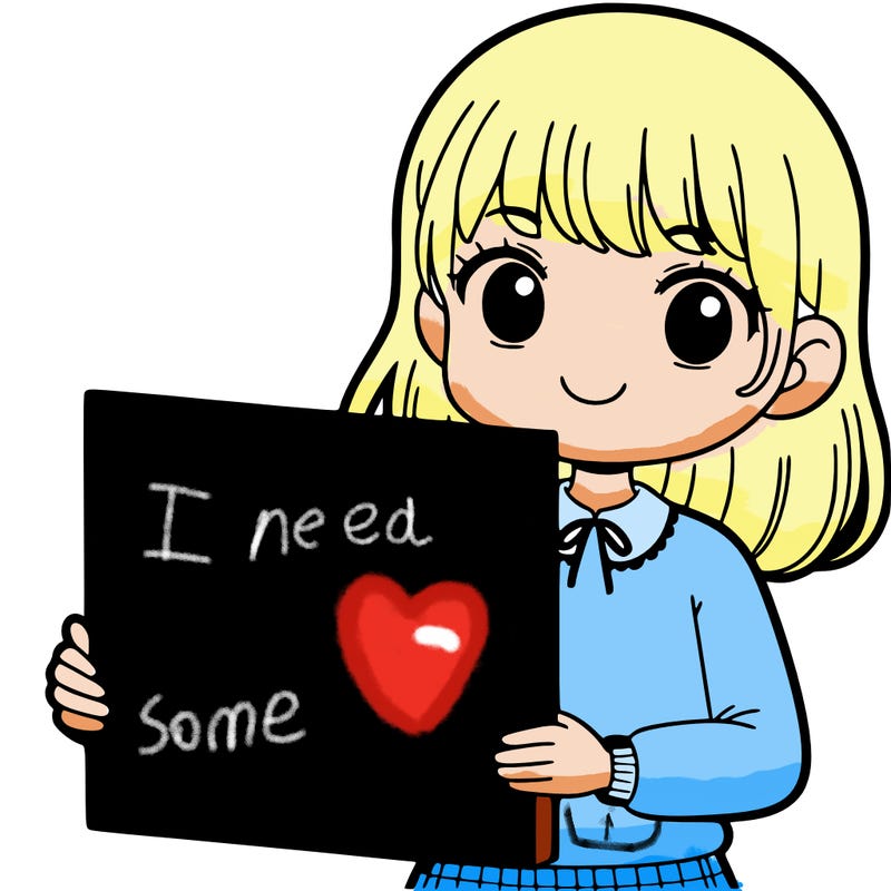 girl holding a blank sign blank face