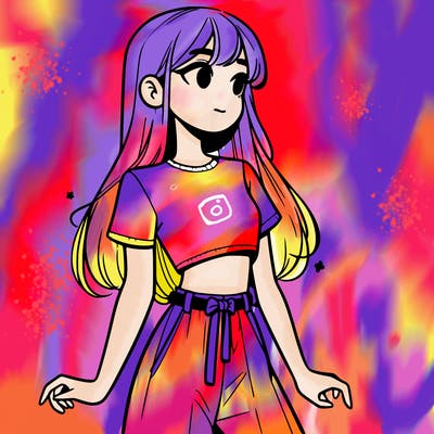 girl in a cute crop top