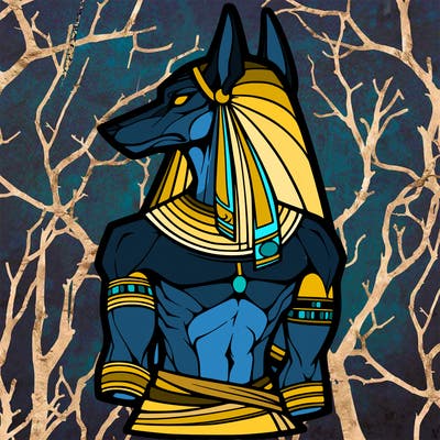 anubis in human form