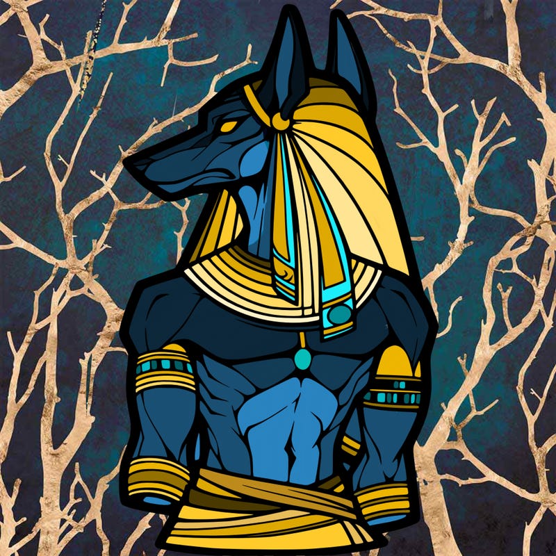anubis in human form