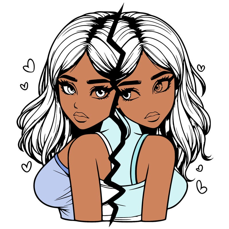 realistic girl split