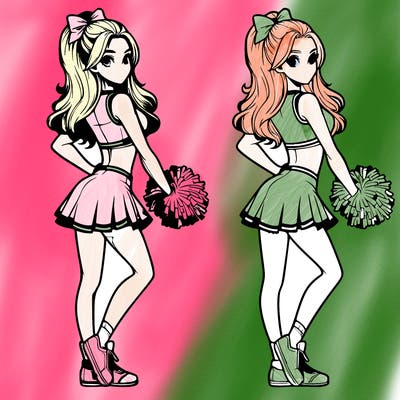 realistic cheerleader