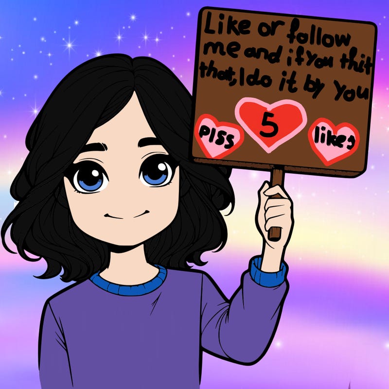 realistic girl holding up a sign