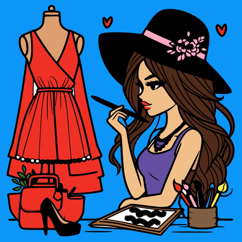 a stylish fashion designer