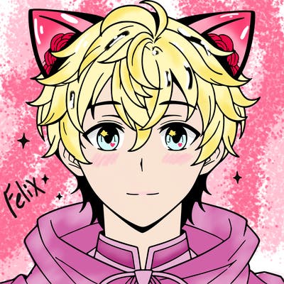 cute hot anime man with cat ears