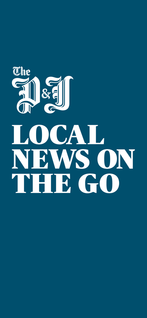 The Press and Journal Scotland app splash screen with the slogan Local News On The Go