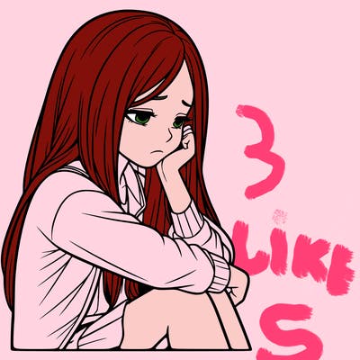 a realistic girl with depression