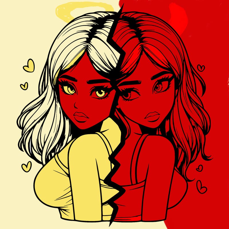 realistic girl split