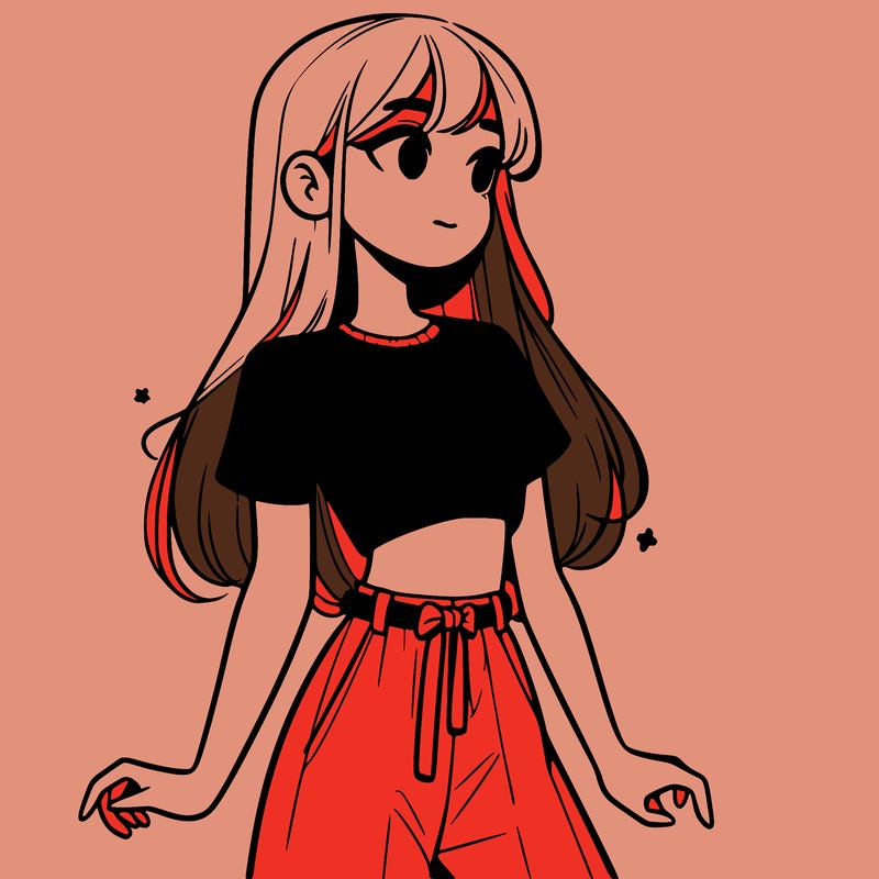 girl in a cute crop top