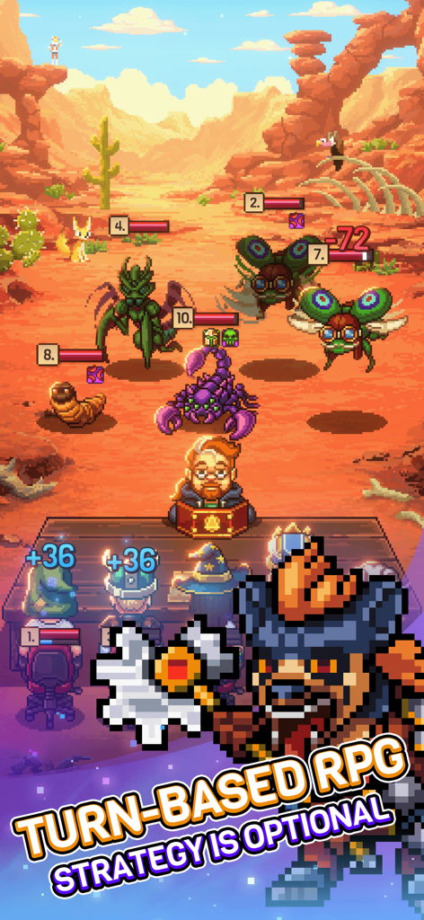 Knights of Pen and Paper 3 - Combate RPG por turnos pixelado en Knights of Pen and Paper 3