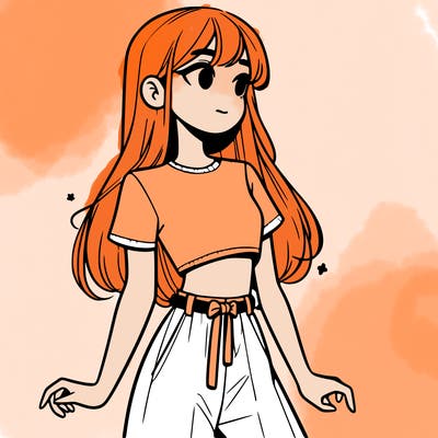 girl in a cute crop top