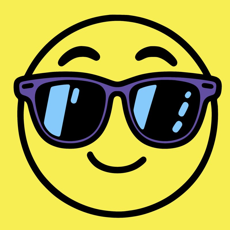 emoji with sunglasses