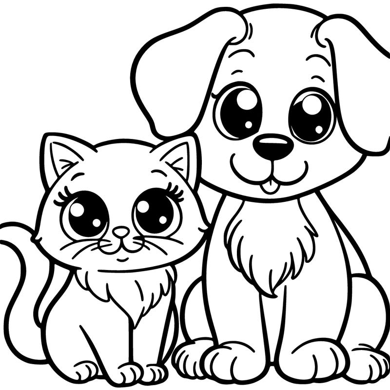 cat and a dog