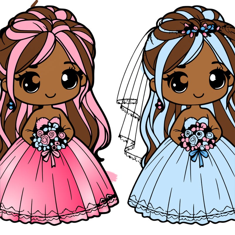 girl in a wedding dress