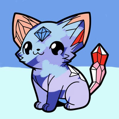 crystal kitten