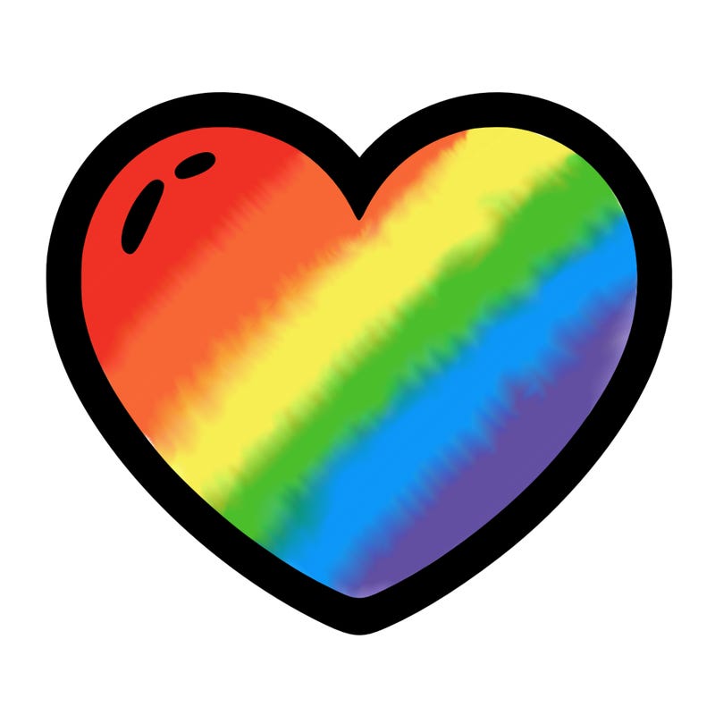 a blank heart
