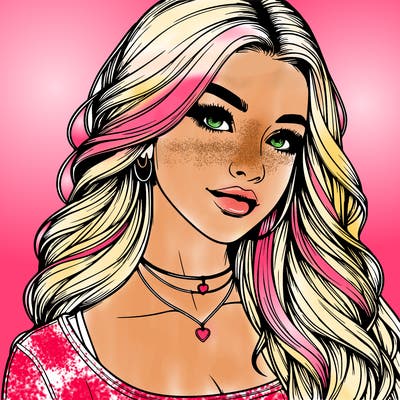 detailed realistic girl