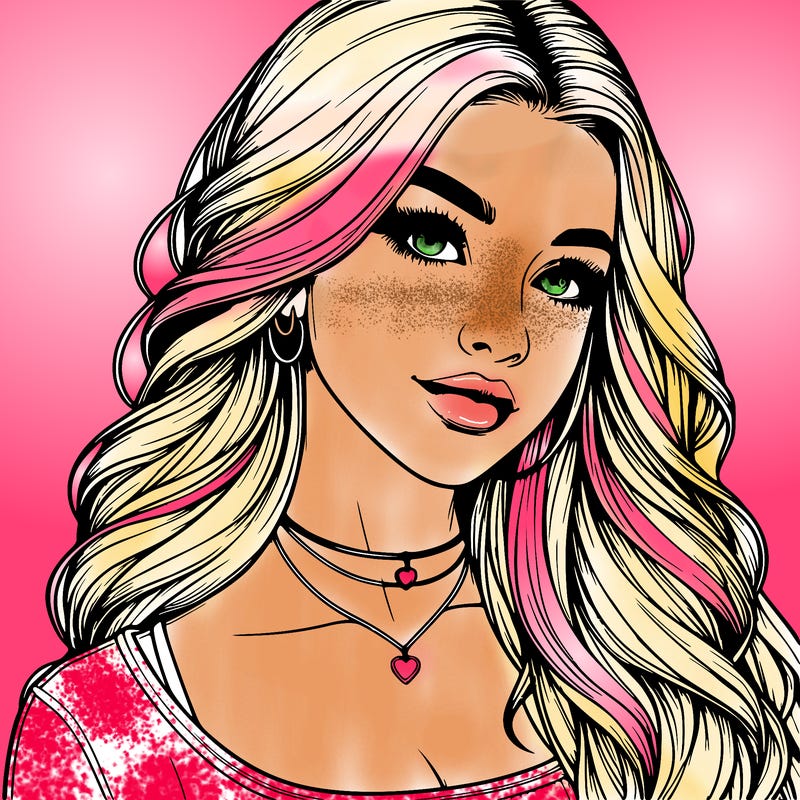 detailed realistic girl