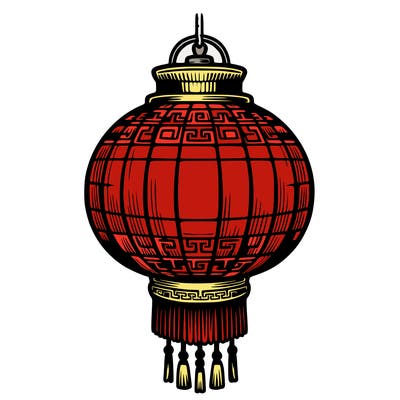 realistic chinese paper lanterns