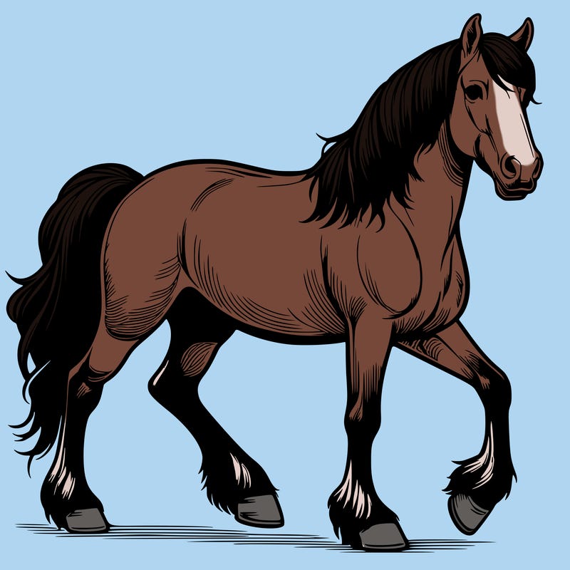 realistic horse