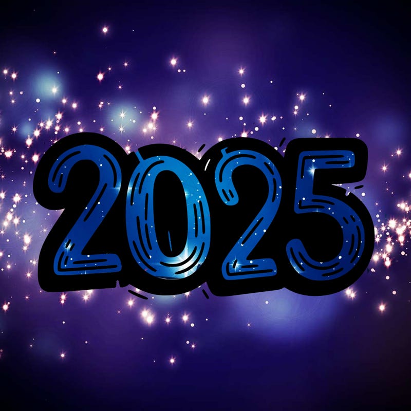 one line scrawled numbers sketch design “2025”