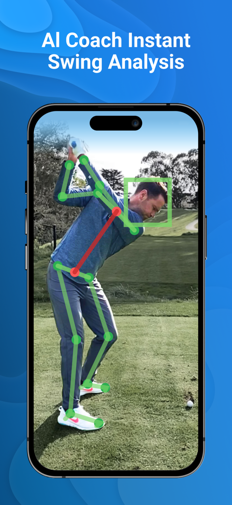 KI-Coach Sofort-Schwunganalyse-Funktion in der 18Birdies Golf-App