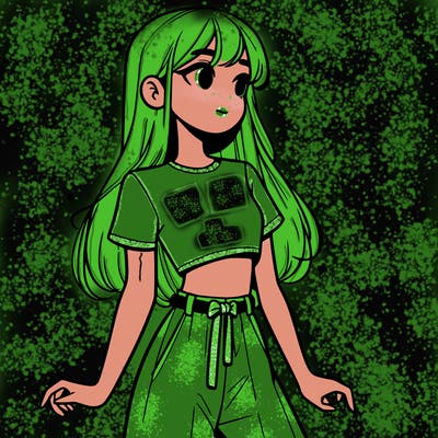 girl in a cute crop top