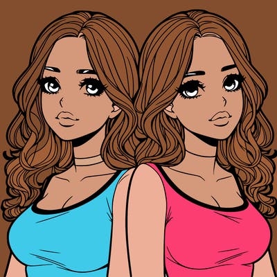 realistic twin sisters