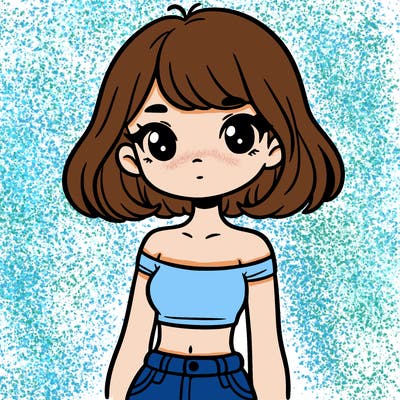 girl in a cute crop top