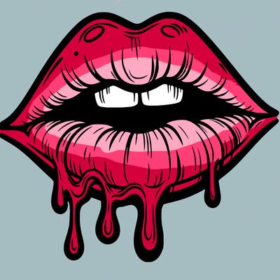 lips that look realistic and drip