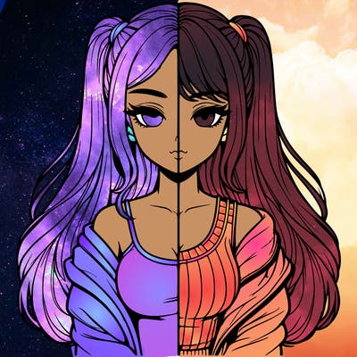 realistic girl split