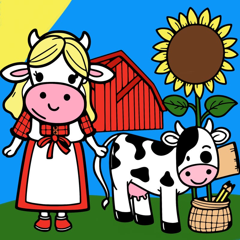 🐮👩🌻
