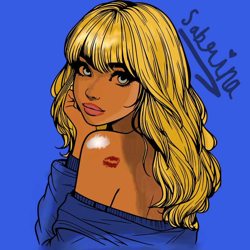 realistic girl with bangs looking over her shoulder