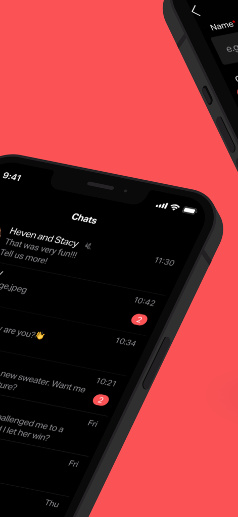 Girlfriend AI Simulator Lolly - A mobile screenshot of the chat list interface in the Lolly AI Girlfriend Simulator app showing active conversations with virtual companions.