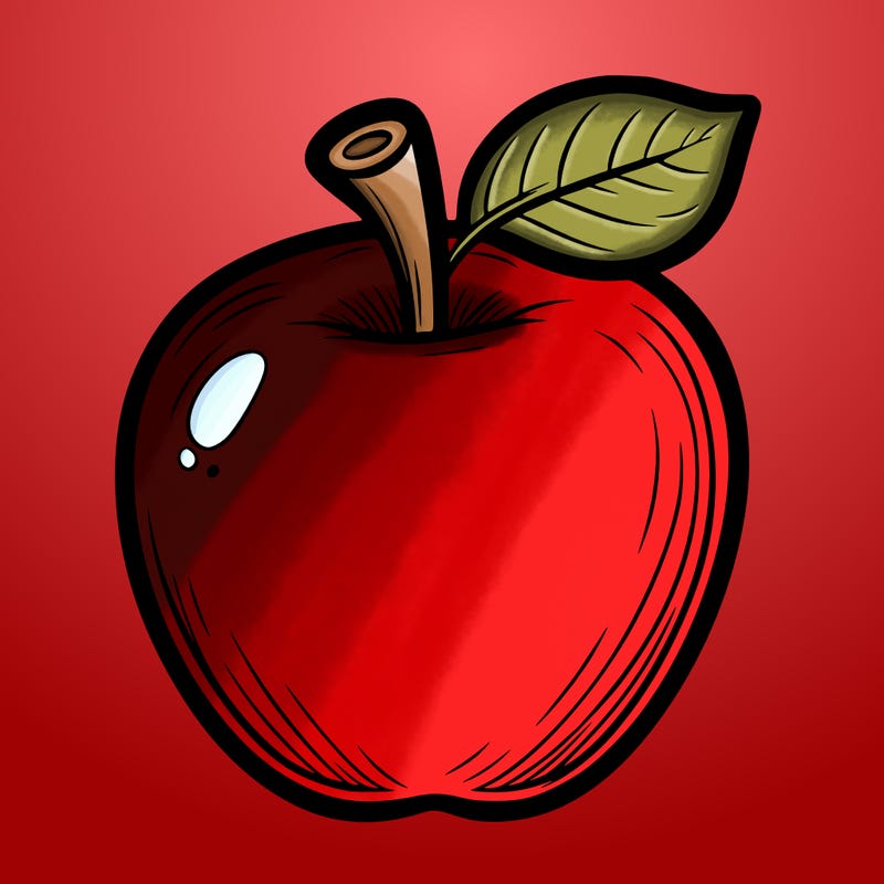 an apple